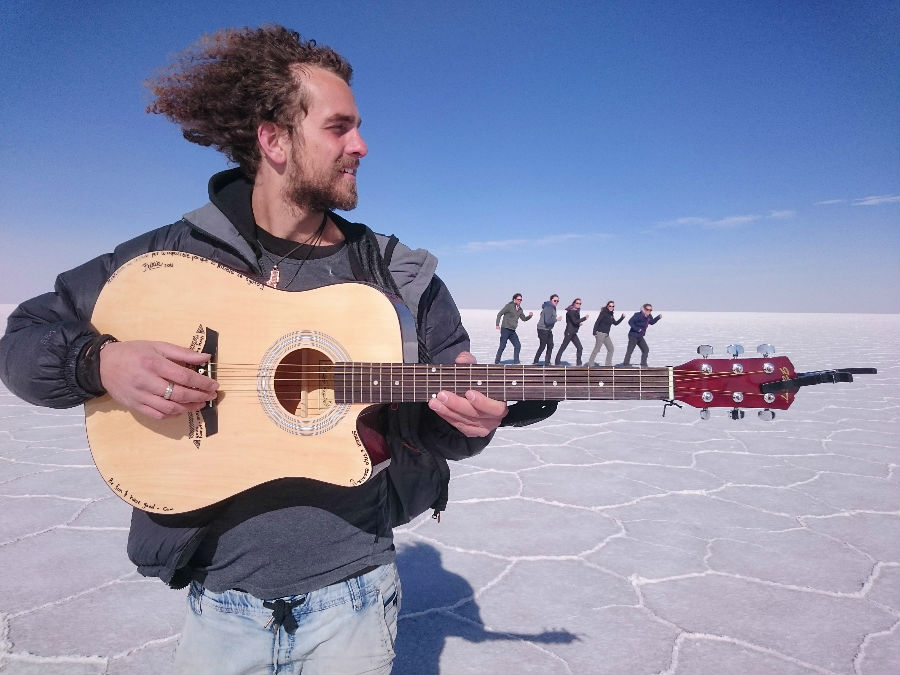 bolivian salt flats guitar